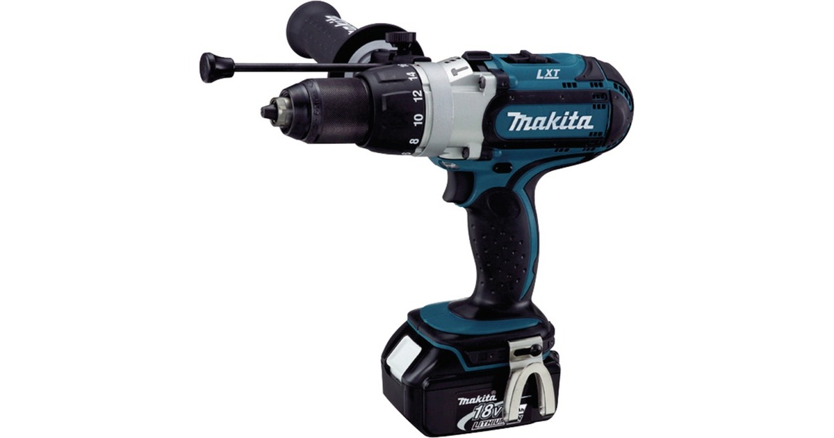 Makita Akku-Schlagbohrschrauber DHP451RTJ, 18Volt(blau/schwarz, 2x Li-Ionen-Akku 5,0Ah, im MAKPAC Gr.2) Makita Akku-Schlagbohrschrauber DHP451RTJ, 18Volt(blau/schwarz, 2x Li-Ionen-Akku 5,0Ah, im MAKPAC Gr.2)