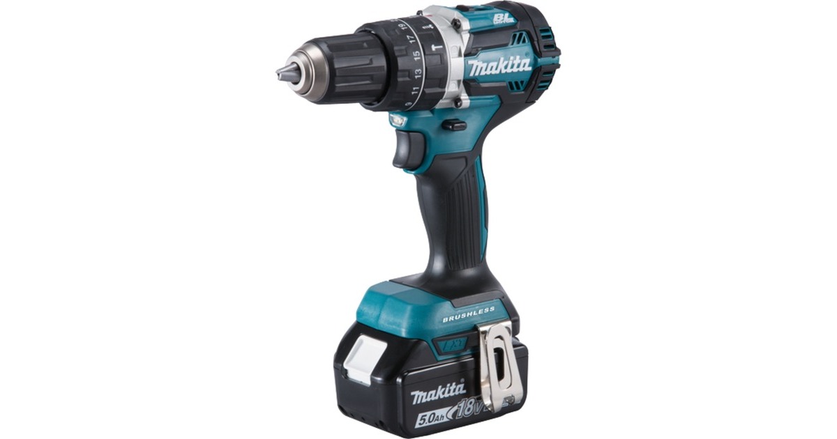 Makita Akku-Schlagbohrschrauber DHP484RTJ, 18Volt(blau/schwarz, 2x Li-Ionen-Akku 5,0Ah, im MAKPAC Gr.2) Makita Akku-Schlagbohrschrauber DHP484RTJ, 18Volt(blau/schwarz, 2x Li-Ionen-Akku 5,0Ah, im MAKPAC Gr.2)