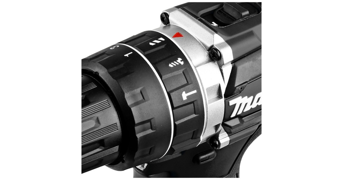 Makita Akku-Schlagbohrschrauber DHP484T4JB, 18 Volt, Sonderfarbe(schwarz, 4x Li-Ionen Akku 5,0Ah, MAKPAC Gr.2)