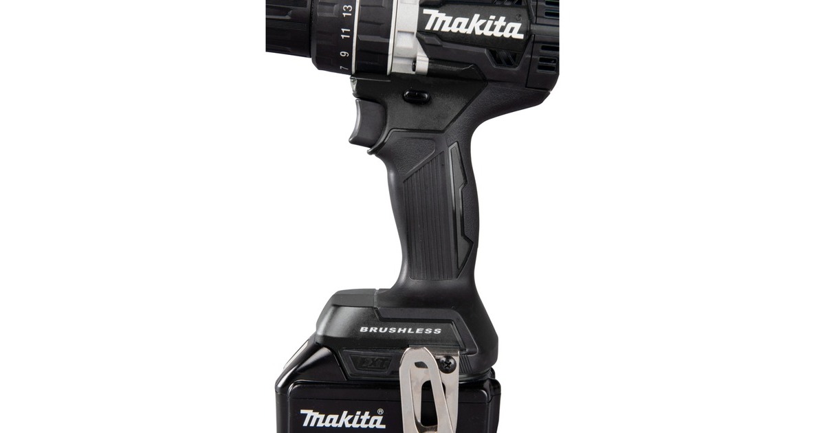 Makita Akku-Schlagbohrschrauber DHP484T4JB, 18 Volt, Sonderfarbe(schwarz, 4x Li-Ionen Akku 5,0Ah, MAKPAC Gr.2)