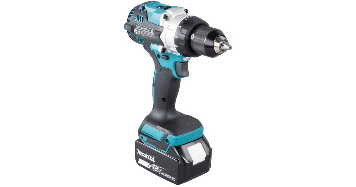 Makita Akku-Schlagbohrschrauber DHP486RTJ, 18Volt(blau/schwarz, 2x Li-Ionen Akku 5,0Ah, MAKPAC) Makita Akku-Schlagbohrschrauber DHP486RTJ, 18Volt(blau/schwarz, 2x Li-Ionen Akku 5,0Ah, MAKPAC)