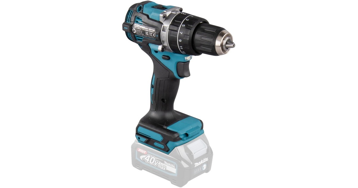 Makita Akku-Schlagbohrschrauber HP002GZ XGT, 40Volt(blau/schwarz, ohne Akku und Ladegerät, Outlet)