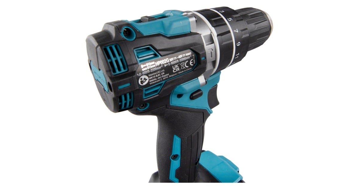 Makita Akku-Schlagbohrschrauber HP002GZ XGT, 40Volt(blau/schwarz, ohne Akku und Ladegerät)