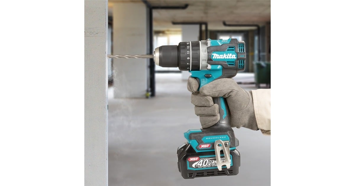 Makita Akku-Schlagbohrschrauber HP002GZ XGT, 40Volt(blau/schwarz, ohne Akku und Ladegerät)