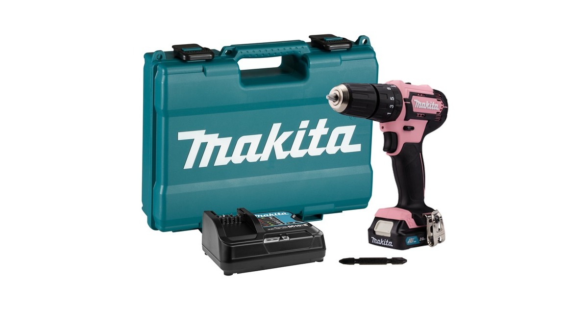 Makita Akku-Schlagbohrschrauber HP333DSAP, 12Volt(rosa/schwarz, Li-Ionen Akku 2,0Ah, Koffer) Makita Akku-Schlagbohrschrauber HP333DSAP, 12Volt(rosa/schwarz, Li-Ionen Akku 2,0Ah, Koffer)