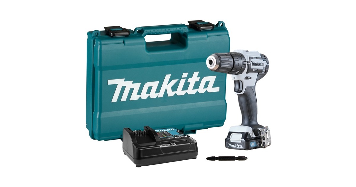 Makita Akku-Schlagbohrschrauber HP333DSAW, 12Volt(weiß/schwarz, Li-Ionen Akku 2,0Ah, Koffer) Makita Akku-Schlagbohrschrauber HP333DSAW, 12Volt(weiß/schwarz, Li-Ionen Akku 2,0Ah, Koffer)