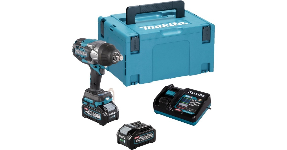Makita Akku-Schlagschrauber TW001GM201 XGT, 40Volt(blau/schwarz, 2x Li-Ion XGT Akku 4Ah, im Koffer) Makita Akku-Schlagschrauber TW001GM201 XGT, 40Volt(blau/schwarz, 2x Li-Ion XGT Akku 4Ah, im Koffer)
