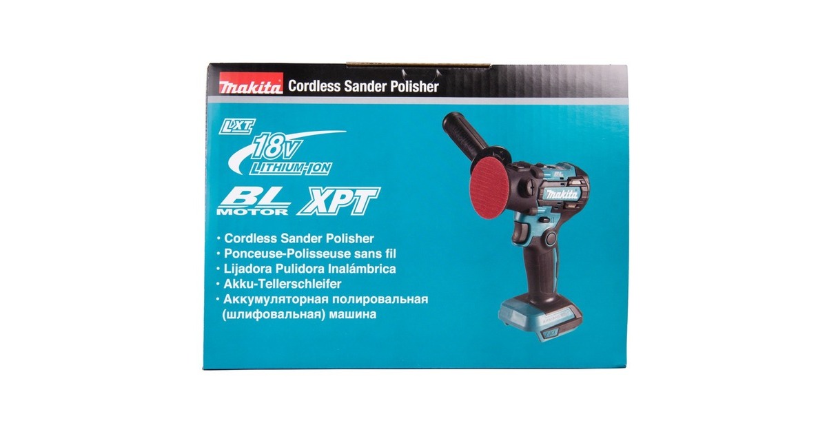 Makita Akku-Schleifer und -Polierer DPV300Z, 18Volt, Poliermaschine(blau/schwarz, ohne Akku und Ladegerät)