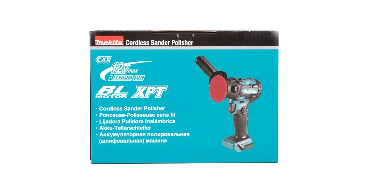 Makita Akku-Schleifer und -Polierer PV301DZ, 12Volt, Poliermaschine(blau/schwarz, ohne Akku und Ladegerät)