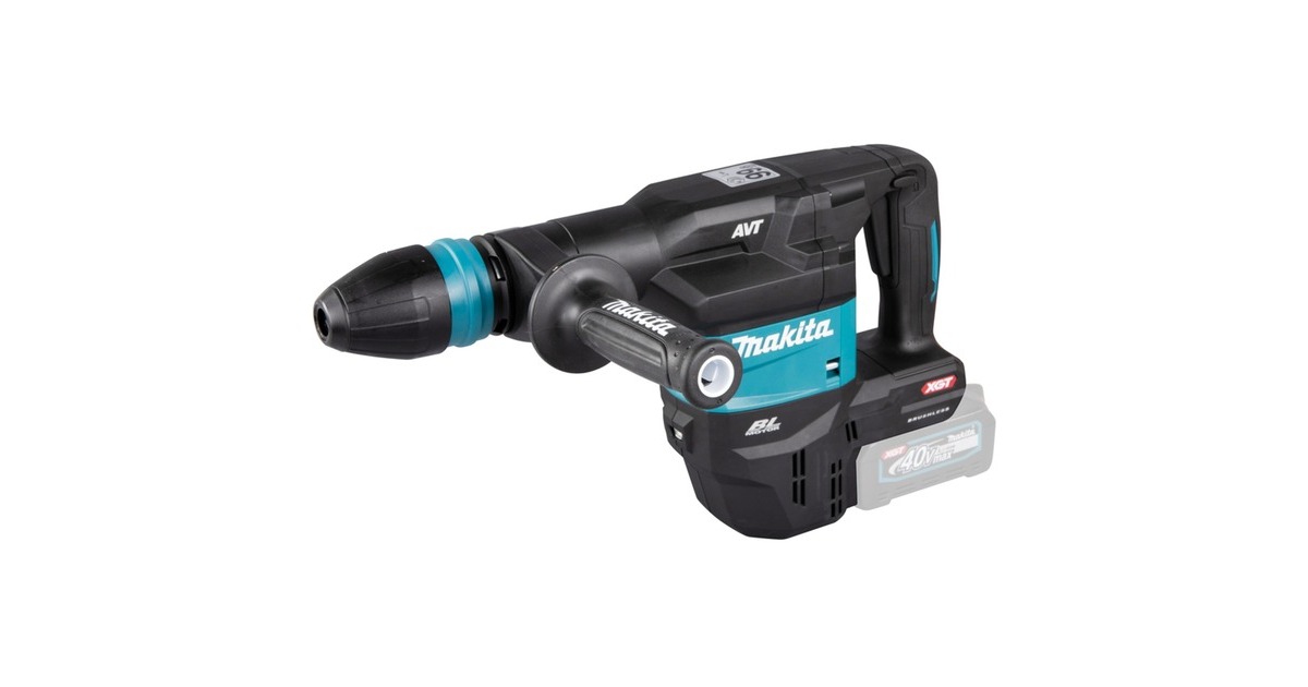 Makita Akku-Stemmhammer HM001GZ02 XGT, SDS-max, 40Volt, Meißelhammer(blau/schwarz, ohne Akku und Ladegerät)
