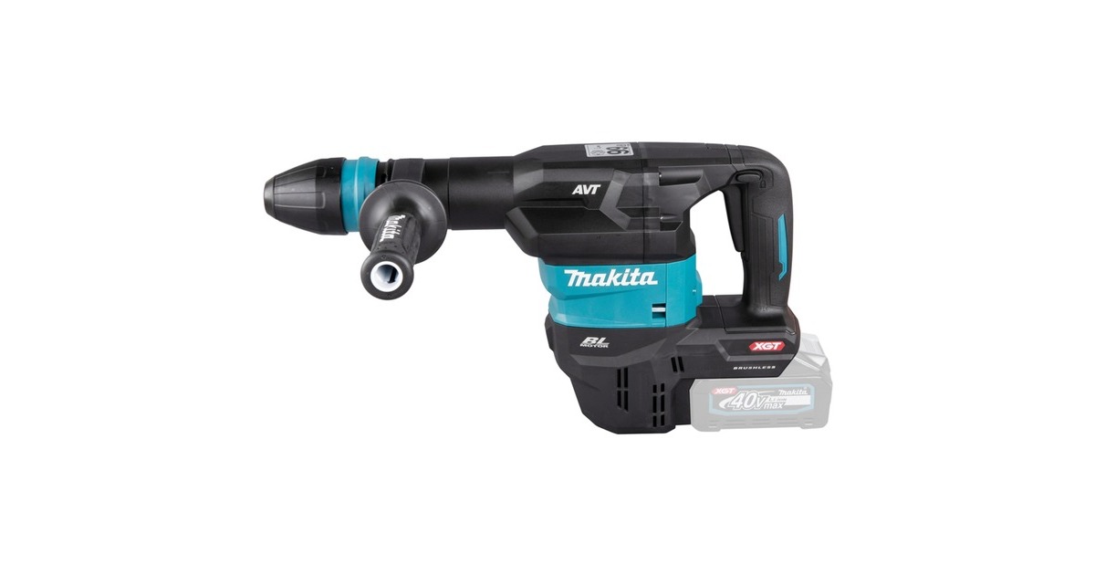Makita Akku-Stemmhammer HM001GZ02 XGT, SDS-max, 40Volt, Meißelhammer(blau/schwarz, ohne Akku und Ladegerät)