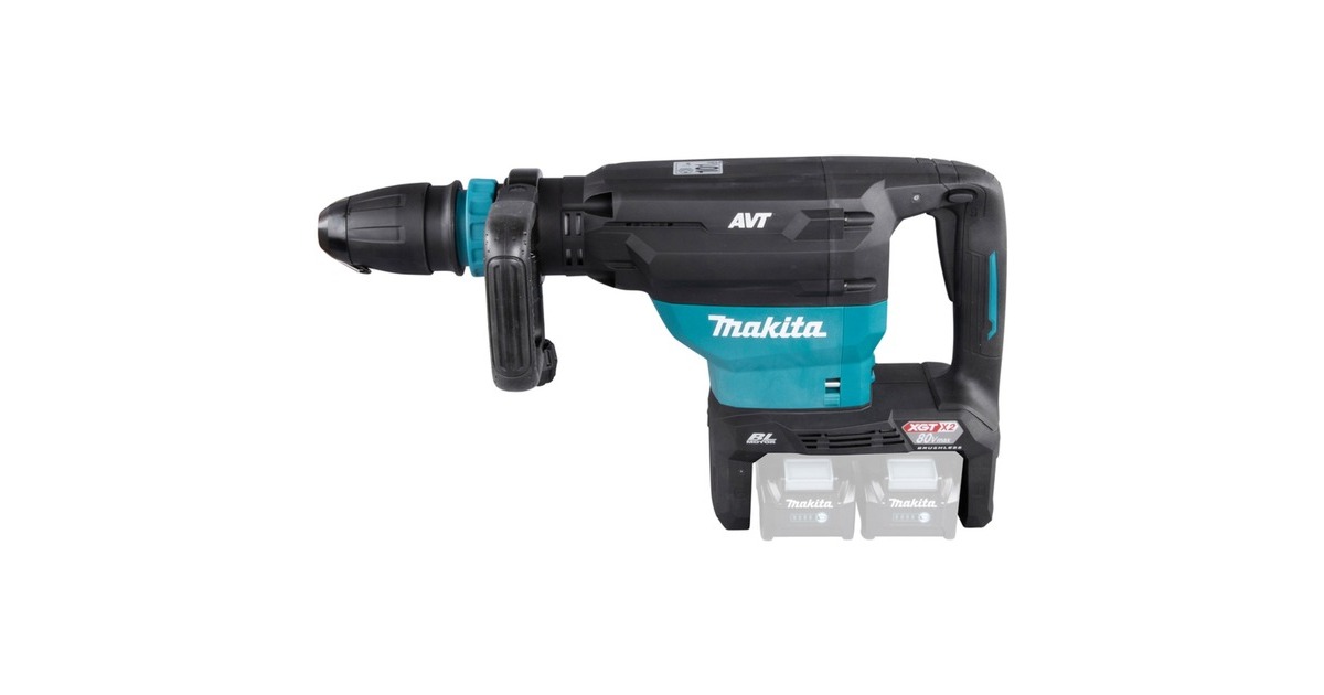 Makita Akku-Stemmhammer HM002GZ03 XGT, SDS-max, 80Volt (2x40V), Meißelhammer(blau/schwarz, ohne Akku und Ladegerät)
