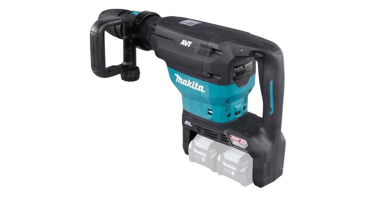 Makita Akku-Stemmhammer HM002GZ03 XGT, SDS-max, 80Volt (2x40V), Meißelhammer(blau/schwarz, ohne Akku und Ladegerät)
