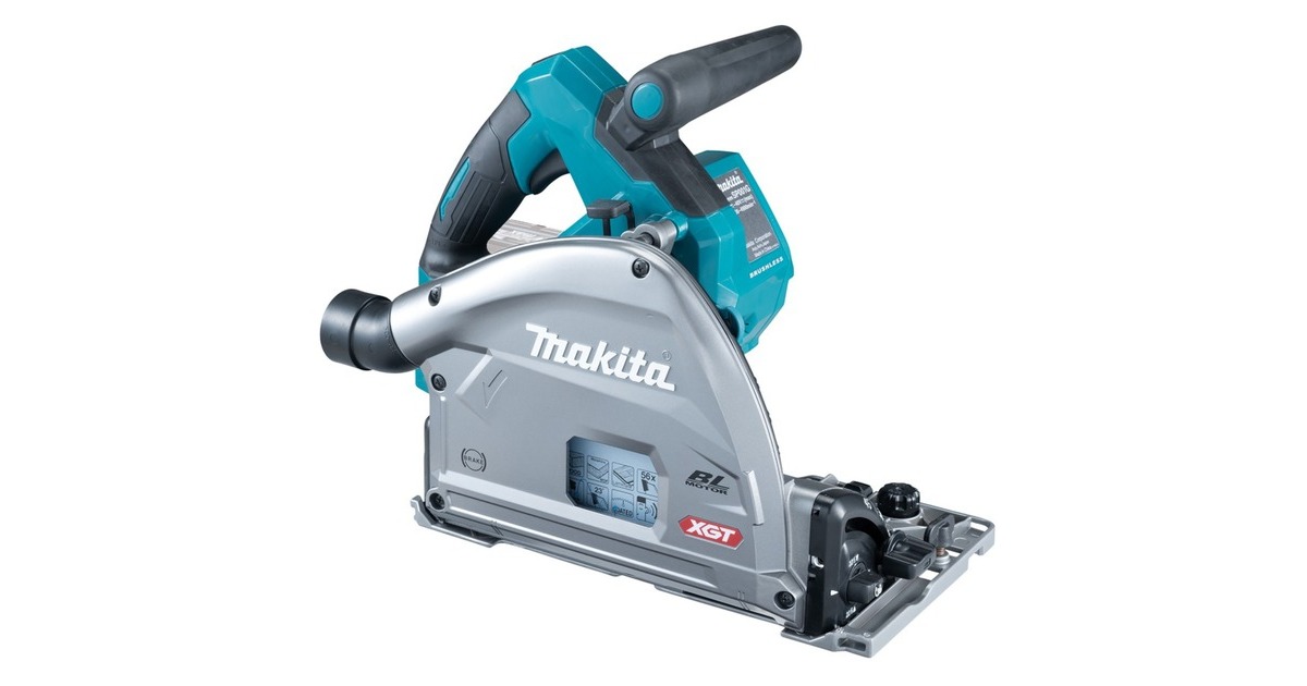 Makita Akku-Tauchsäge SP001GZ03 XGT, 40Volt, Handkreissäge(blau/schwarz, ohne Akku und Ladegerät, MAKPAC)