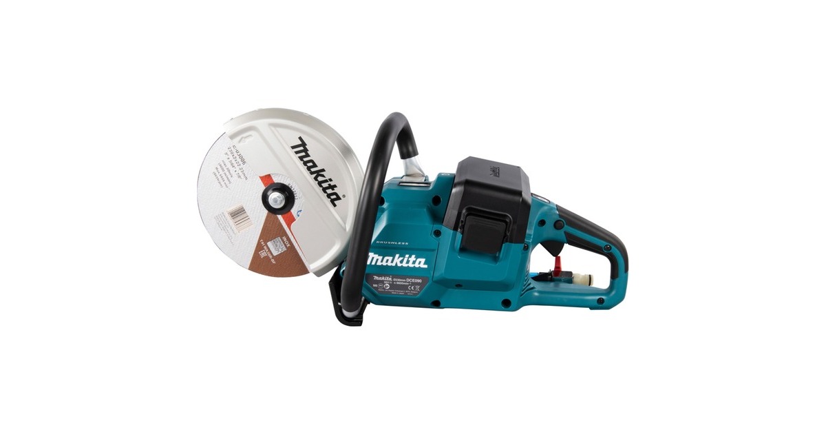 Makita Akku-Trennschleifer DCE090ZX1, 36Volt (2x18V), Trennmaschine(blau, ohne Akku und Ladegerät)