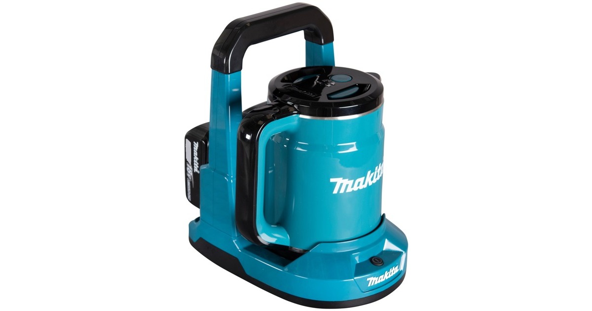 Makita Akku-Wasserkocher DKT360Z 2x18V(blau/schwarz, 0,8 Liter)