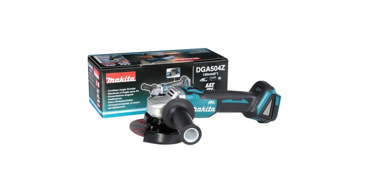 Makita Akku-Winkelschleifer DGA504Z, 18Volt(blau/schwarz, ohne Akku und Ladegerät)