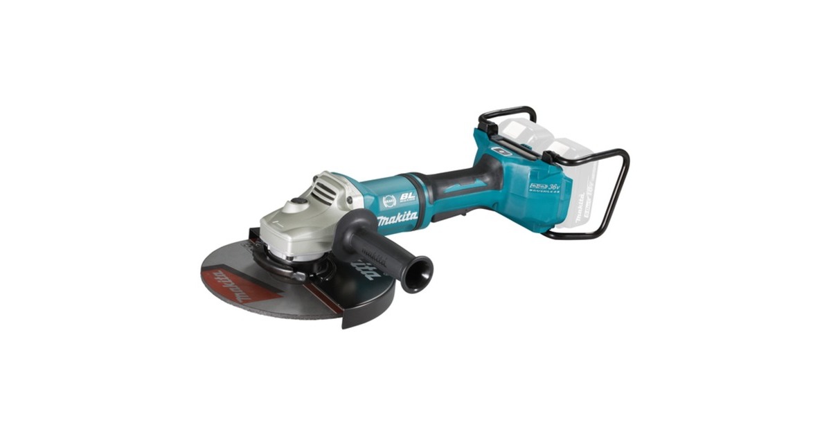 Makita Akku-Winkelschleifer DGA901ZKU2, 36Volt (2x18V)(blau/schwarz, ohne Akku und Ladegerät, inkl. Funkadapter)