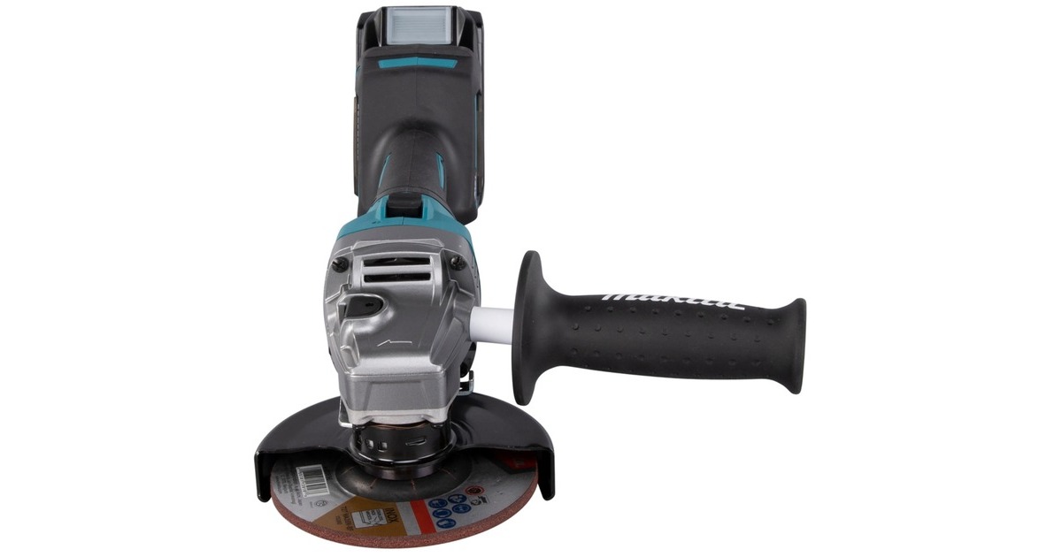 Makita Akku-Winkelschleifer GA005GM201 XGT, 40Volt(blau/schwarz, 2x Li-Ion XGT Akku 4,0Ah, MAKPAC Gr.4)