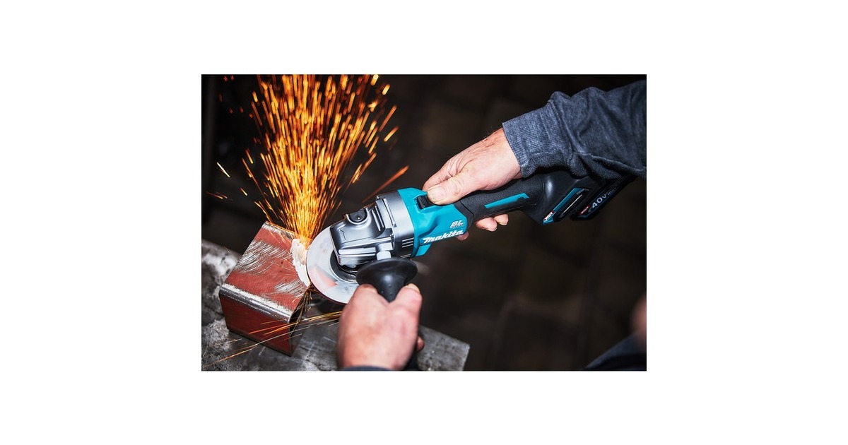 Makita Akku-Winkelschleifer GA008GZ XGT, 40Volt(blau/schwarz, ohne Akku und Ladegerät)