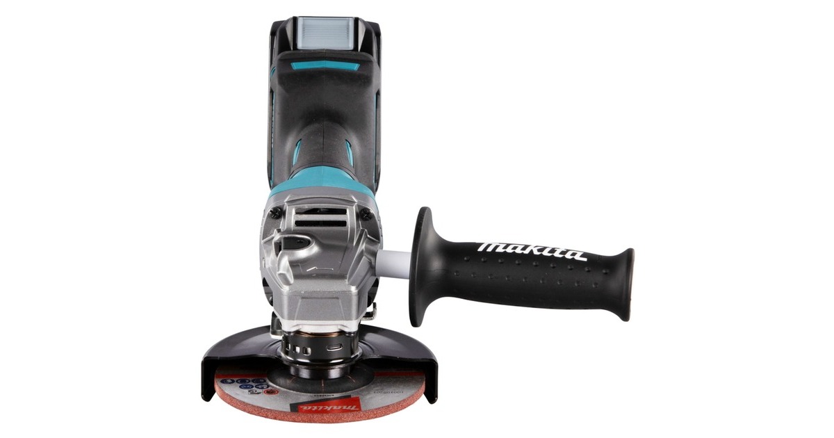 Makita Akku-Winkelschleifer GA013GM201 XGT, 40Volt(blau/schwarz, 2x Li-Ion XGT Akku 4,0Ah, MAKPAC Gr.4)