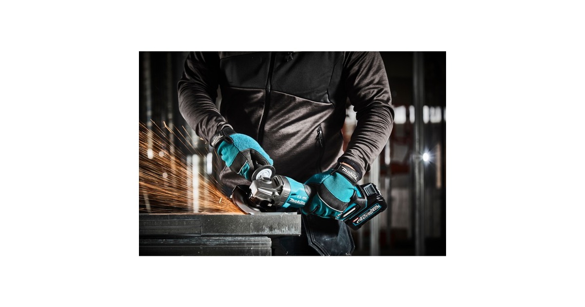 Makita Akku-Winkelschleifer GA013GZ XGT, 40Volt(blau/schwarz, ohne Akku und Ladegerät)