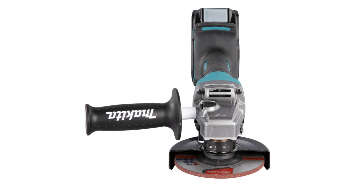 Makita Akku-Winkelschleifer GA016GM201 XGT, 40Volt(blau/schwarz, 2x Li-Ion XGT Akku 4,0Ah, MAKPAC Gr.4)