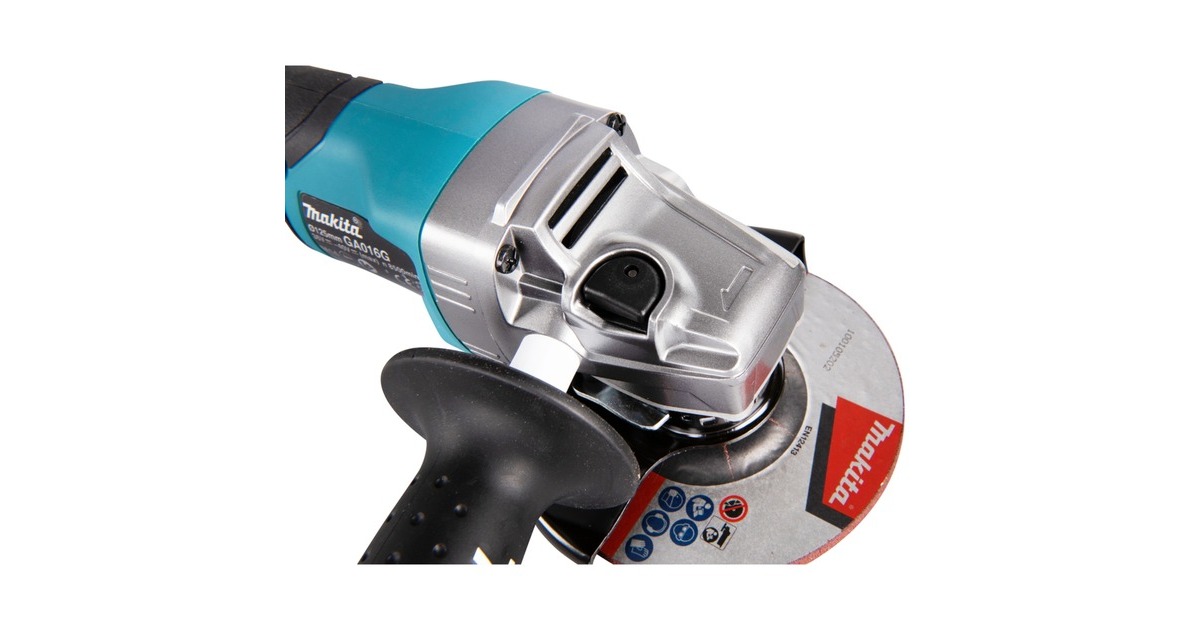 Makita Akku-Winkelschleifer GA016GM201 XGT, 40Volt(blau/schwarz, 2x Li-Ion XGT Akku 4,0Ah, MAKPAC Gr.4)