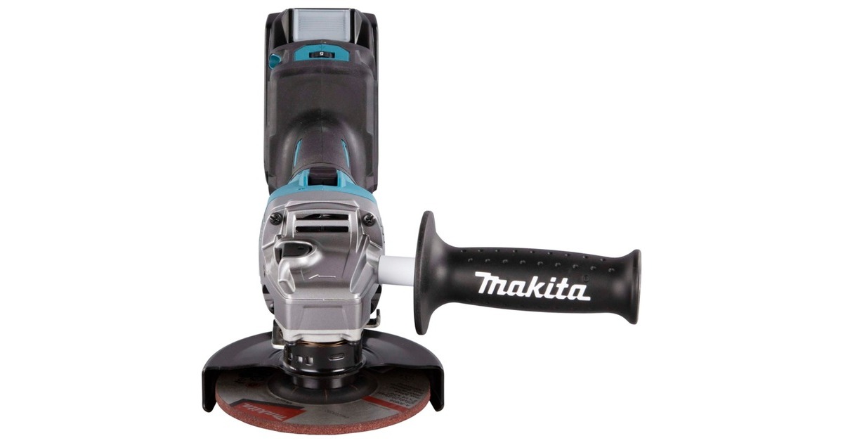 Makita Akku-Winkelschleifer GA023GM201 XGT, 40Volt(blau/schwarz, 2x Li-Ion XGT Akku 4,0Ah, MAKPAC)
