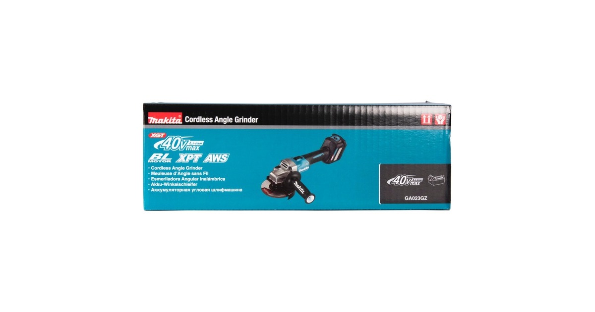 Makita Akku-Winkelschleifer GA023GZ XGT, 40Volt(blau/schwarz, ohne Akku und Ladegerät)