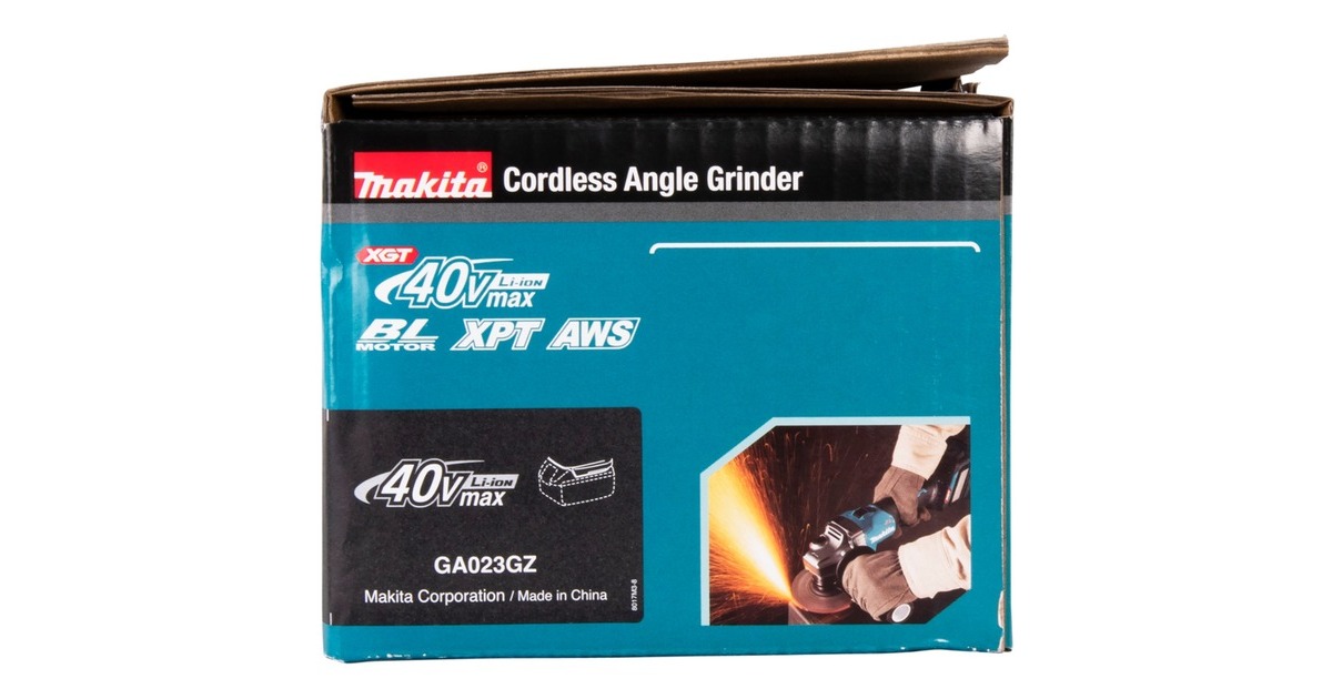 Makita Akku-Winkelschleifer GA023GZ XGT, 40Volt(blau/schwarz, ohne Akku und Ladegerät)