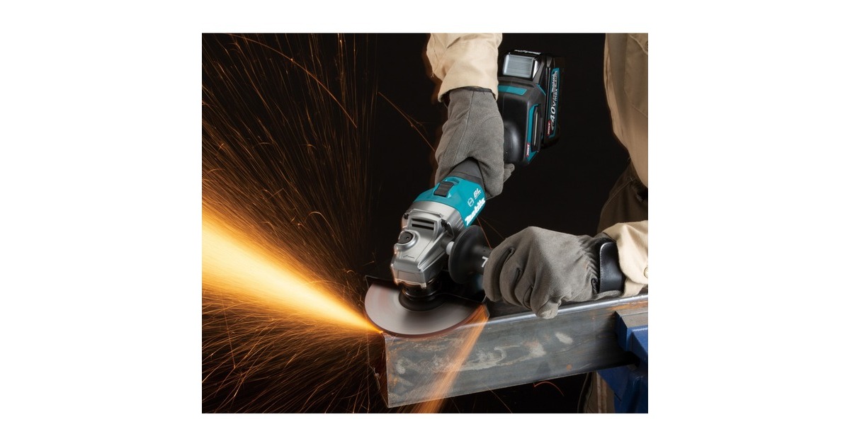 Makita Akku-Winkelschleifer GA035GZ XGT, 40Volt(blau/schwarz, ohne Akku und Ladegerät)