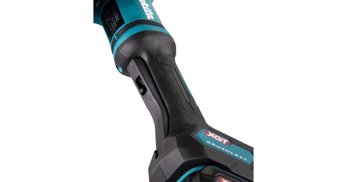 Makita Akku-Winkelschleifer GA038GT201 XGT, 40Volt(blau/schwarz, 2x Li-Ion XGT Akku 5,0Ah, Koffer)