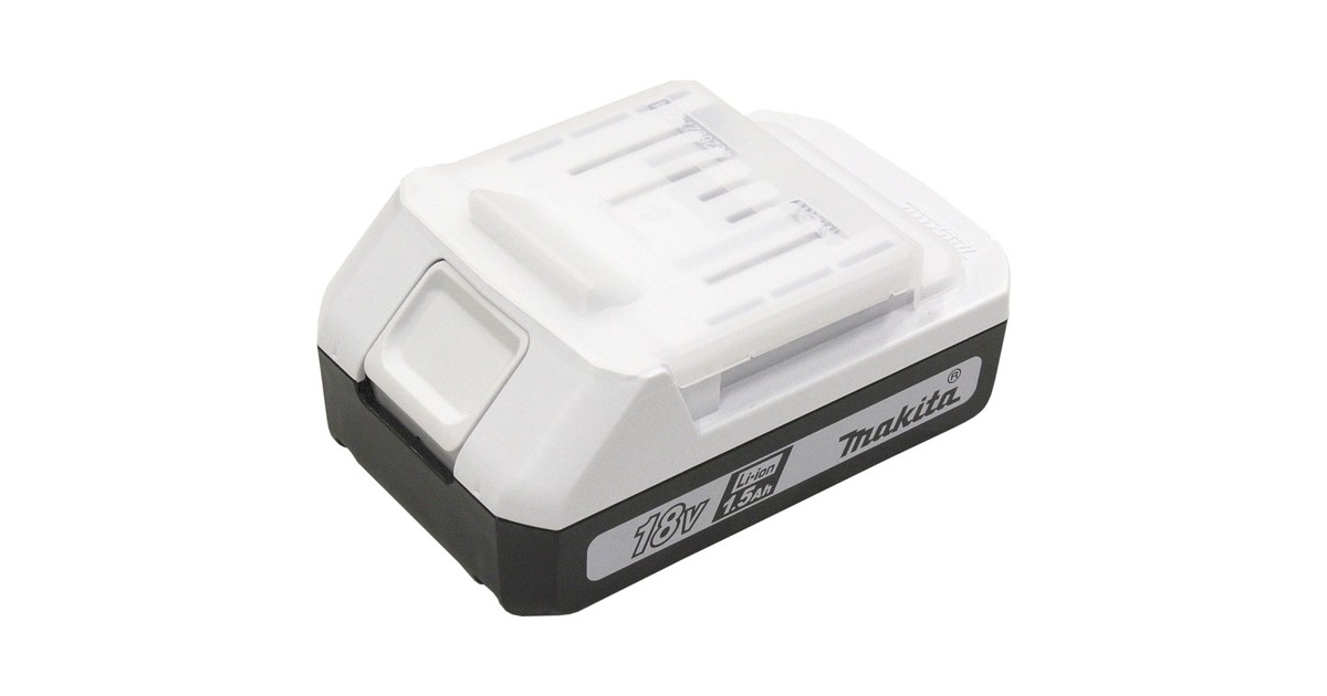 Makita BL1815G 18 Volt 1,5 Ah, Akku(weiß/schwarz)