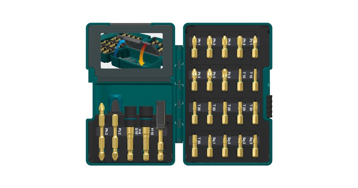 Makita Bit-Satz Impact Gold Torsionsbits B-49921, 26-teilig