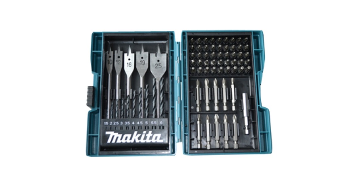 Makita Bohrer-Bit-Set B-50295, 71-teilig, Bit-Satz(mit magnetischem Bithalter)