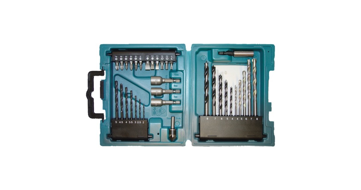 Makita Bohrer-Bit-Set, 34-teilig, Bohrer- & Bit-Satz