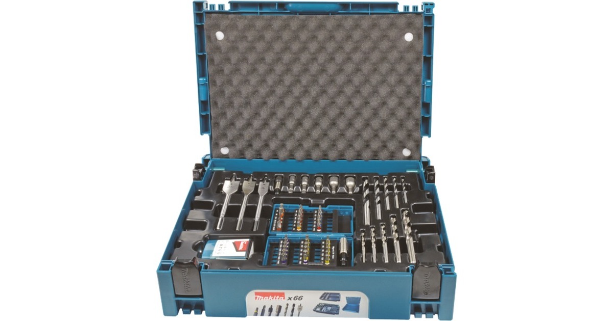 Makita Bohrer-Bit-Set, 66-teilig, im MAKPAC, Bohrer- & Bit-Satz