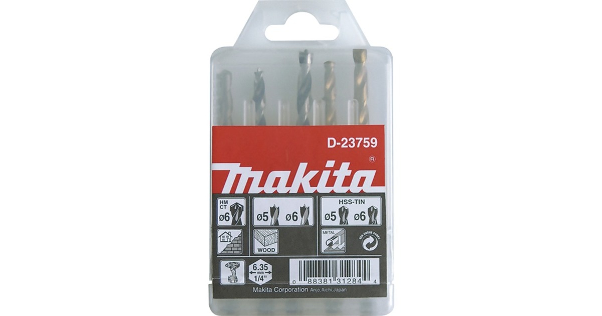 Makita Bohrer-Satz 1/4", 5-teilig Makita Bohrer-Satz 1/4", 5-teilig