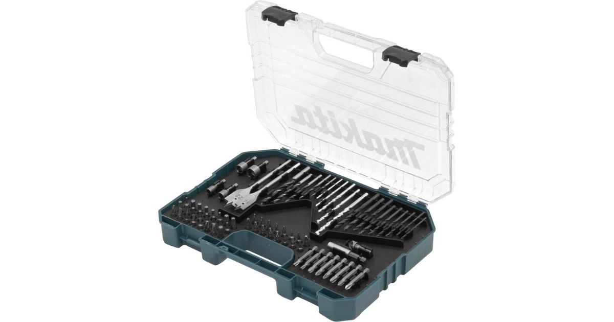 Makita Bohrer- & Bit-Satz E-16988, 75-teilig(Koffer mit transparentem Deckel)