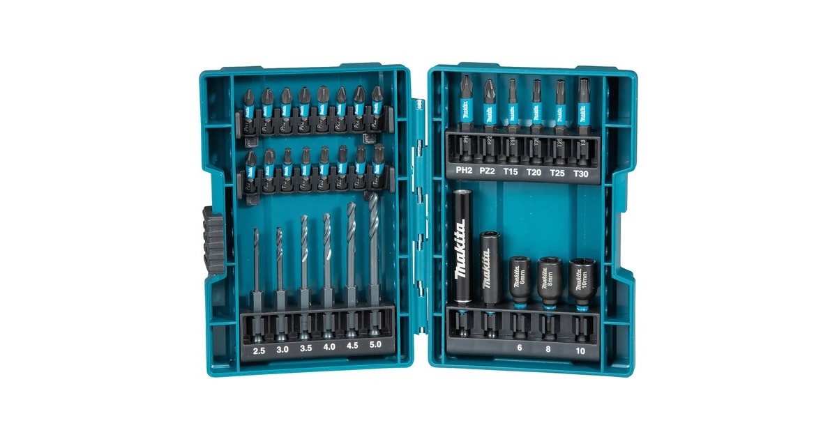 Makita Bohrer- & Bit-Satz IMPACT BLACK B-66896, 33-teilig(für Schlagschrauber)