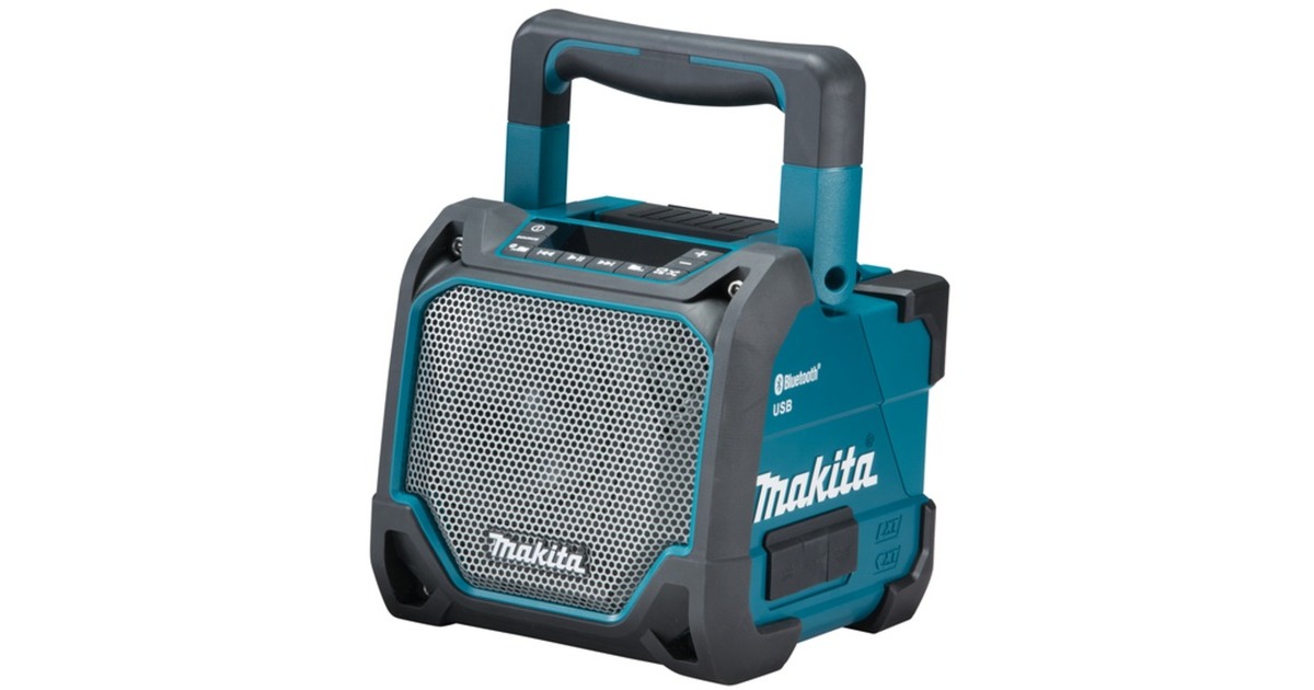 Makita DMR202, Lautsprecher(türkis/schwarz, Klinke, USB, Bluetooth)