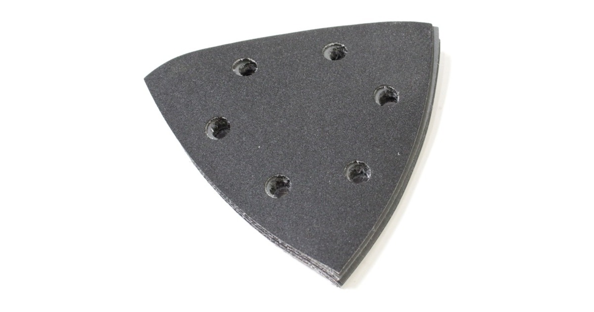 Makita Delta-Schleifpapier-Set für Stein, 93mm, 10-teilig, Schleifblatt(P120 - P1200)