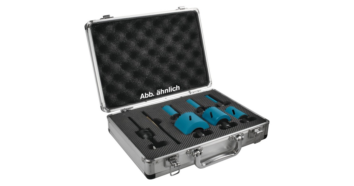 Makita EZYCHANGE-BIM-Lochsägen-Set Elektriker B-11972, Ø 16 - 51mm(8-teilig, Schnitttiefe 40mm, Koffer)