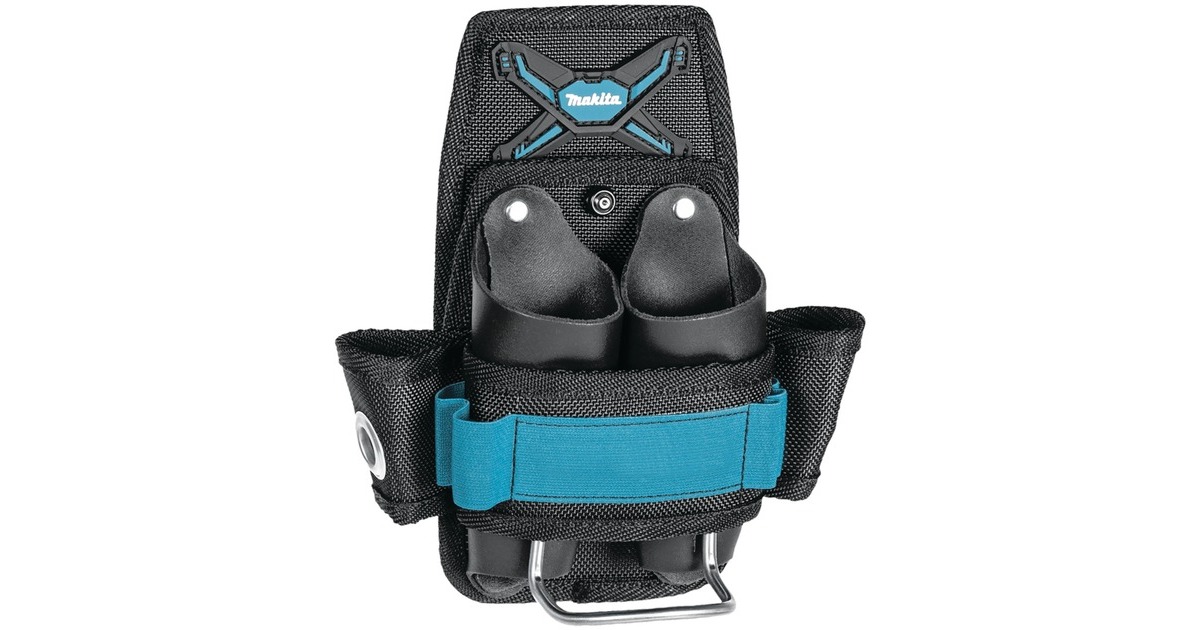Makita Hammer- und Werkzeughalterung E-05228(schwarz/blau, für Werkzeuggürtel oder Arbeitshose)