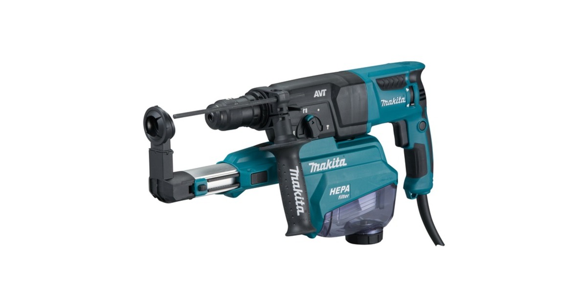 Makita Kombihammer HR2653TJ, SDS plus, Bohrhammer(blau/schwarz, 800 Watt, MAKPAC Gr.4)