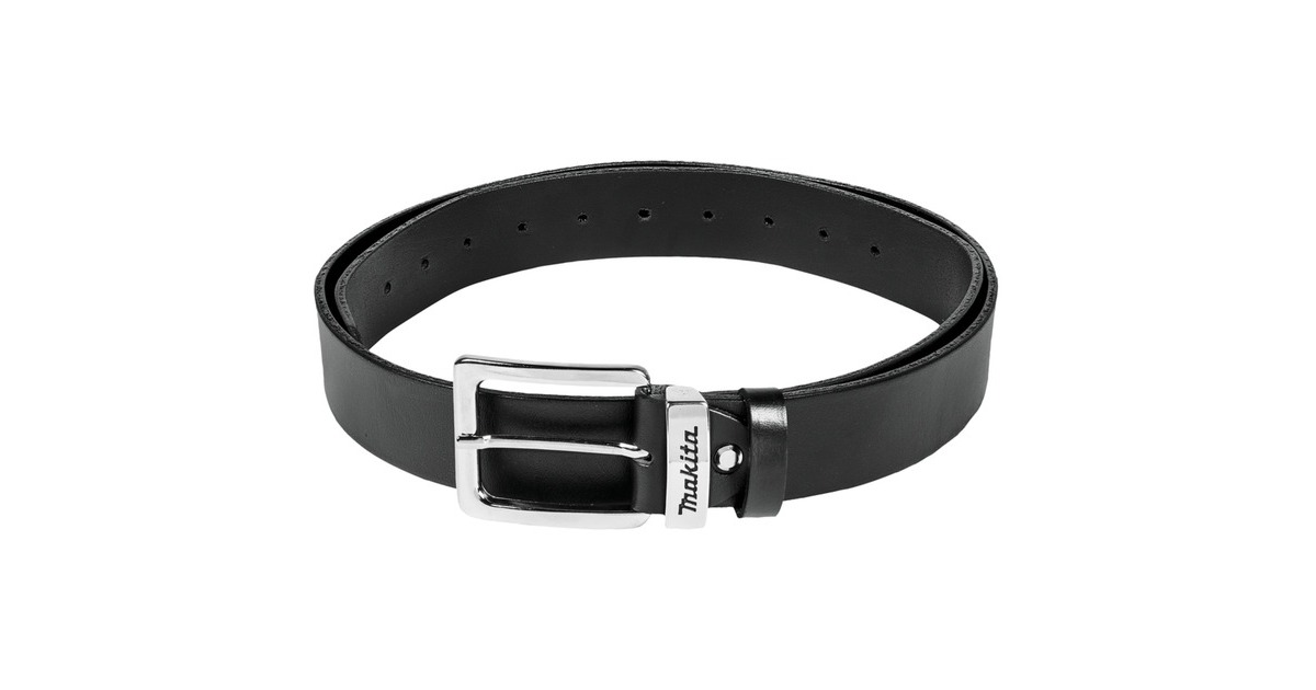 Makita Ledergürtel Schwarz Gr. L, Werkzeuggürtel(schwarz, E-05365)