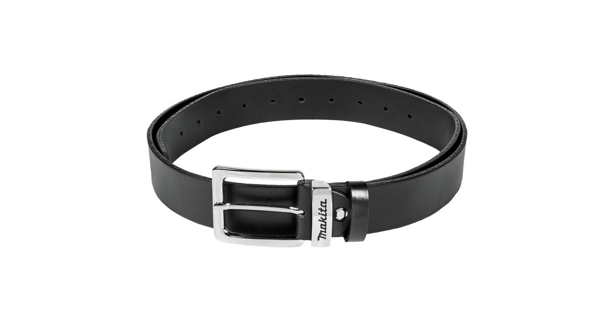 Makita Ledergürtel Schwarz Gr. M, Werkzeuggürtel(schwarz, E-05359)