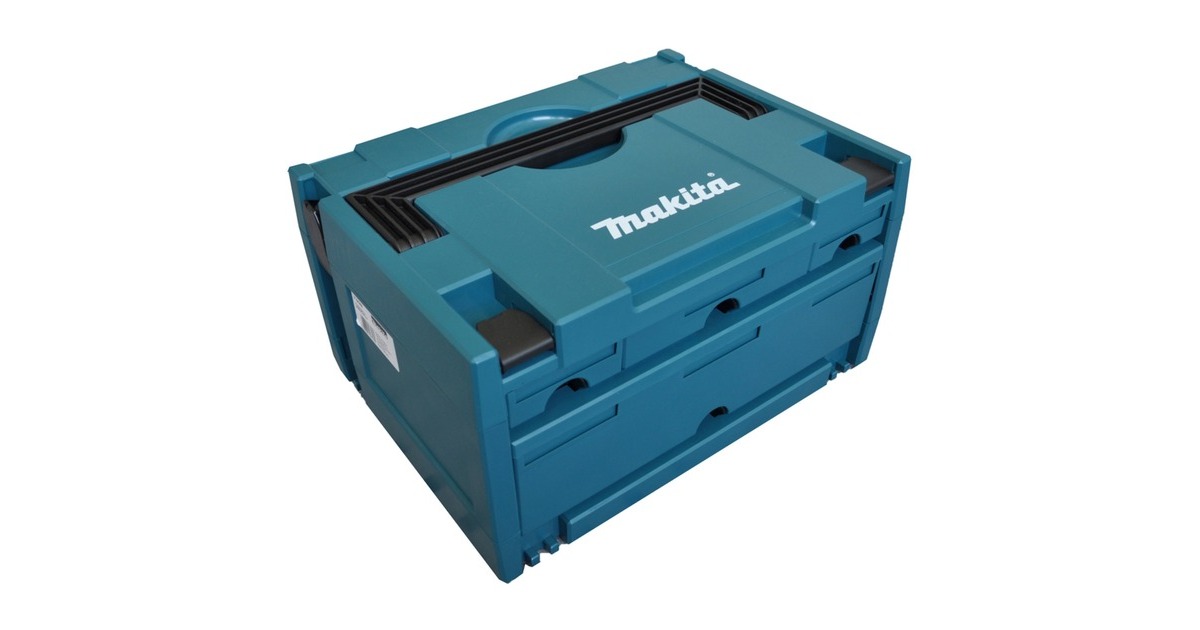 Makita MAKSTOR Modell 3.4, Werkzeugkiste(blau, 4 Schubladen)