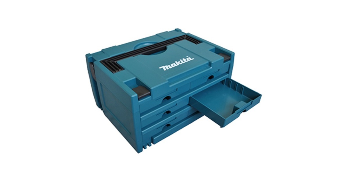Makita MAKSTOR Modell 3.6, Werkzeugkiste(blau, 6 Schubladen)